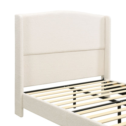 Sturdy Platform Bed Frame and a Padded Headboard