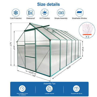Outdoor Polycarbonate House and Raised Metal Base