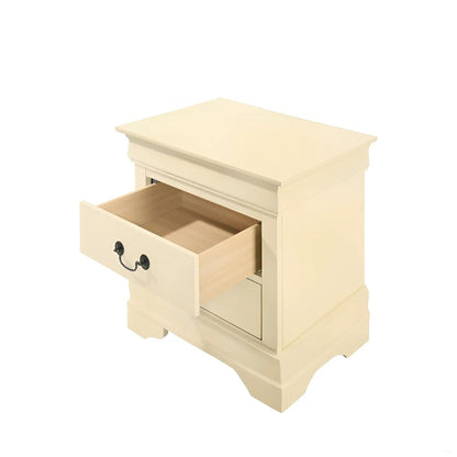 Traditional Nightstand Carved Bases and Curves