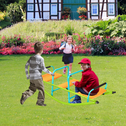 Kids Outdoor Seesaw and Plastic Rocker Board