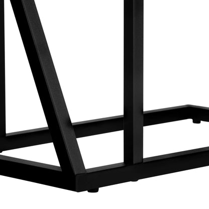 C Shaped Accent Table with Contemporary Design