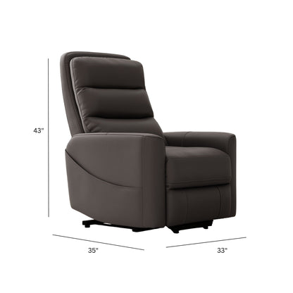 Bentley Power Lift Chair full recline USB charging dark brown leather by HouseOfZazla on Tampa Home & Garden Store