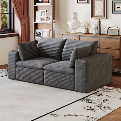Cloud Sofa in Corduroy and Modular Fabric