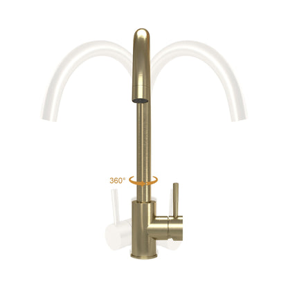 Modern Kitchen Sink Faucet with Single Handle