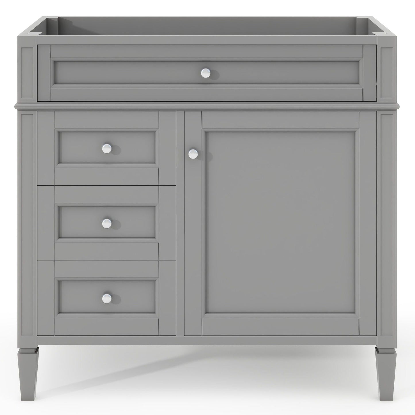Solid Wood Bathroom Vanity and Two Drawers