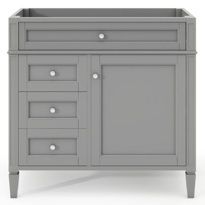 Solid Wood Bathroom Vanity and Two Drawers