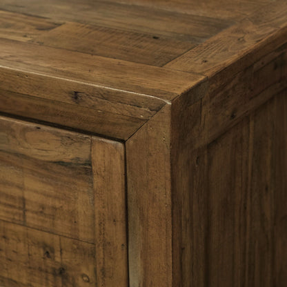 7 Drawer Dresser brown wood grain with smooth-glide drawers close-up edge HouseOfZazla on Tampa Home & Garden Store
