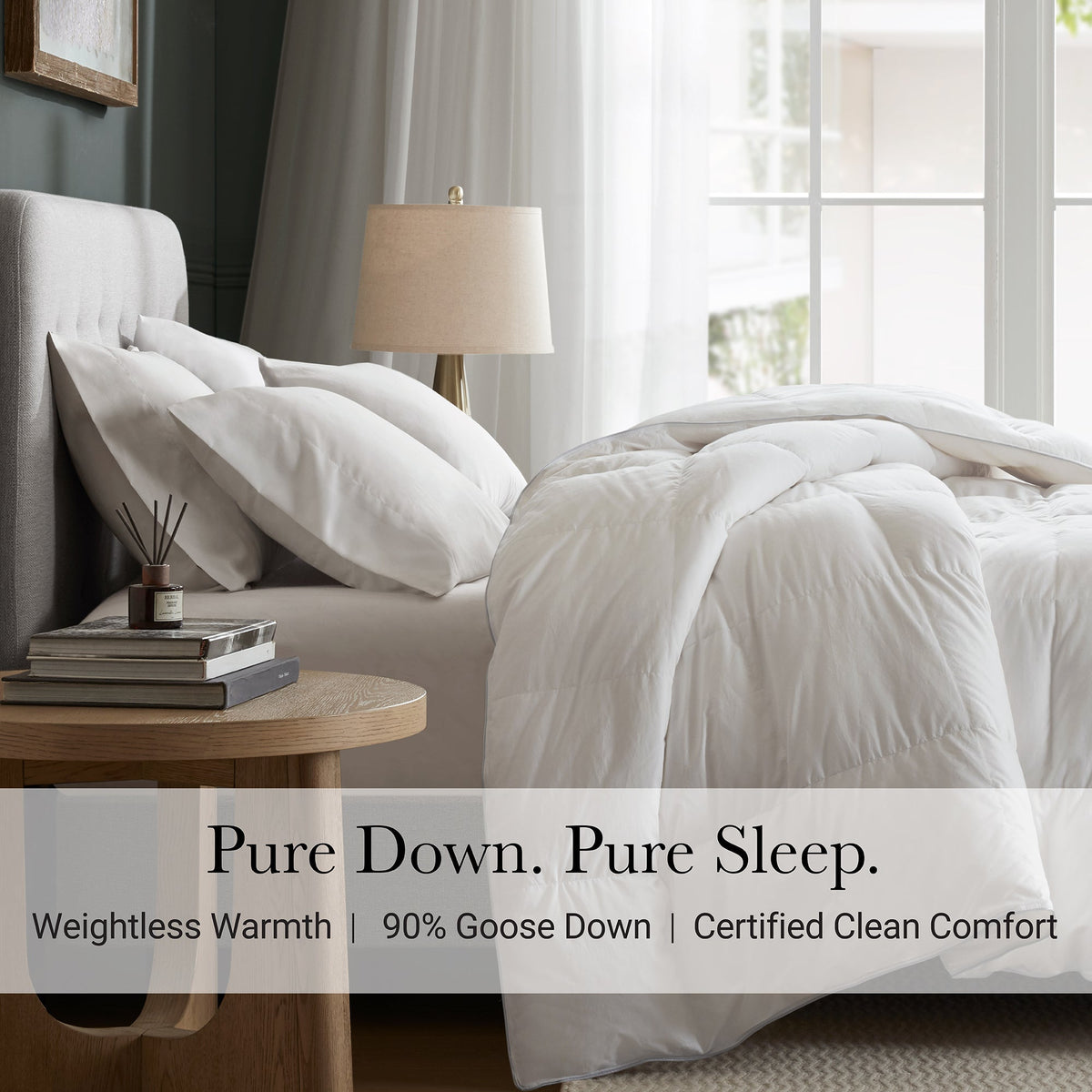 1 PC King/Cal King 100% Cotton Shell Comforter by HouseOfZazla in white on Tampa Home & Garden Store