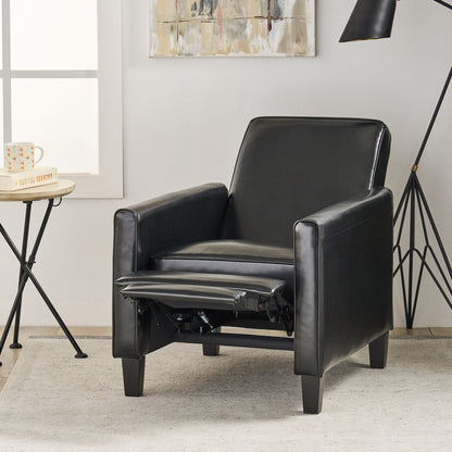 Upholstered Push Back Recliner Chair and Lounge