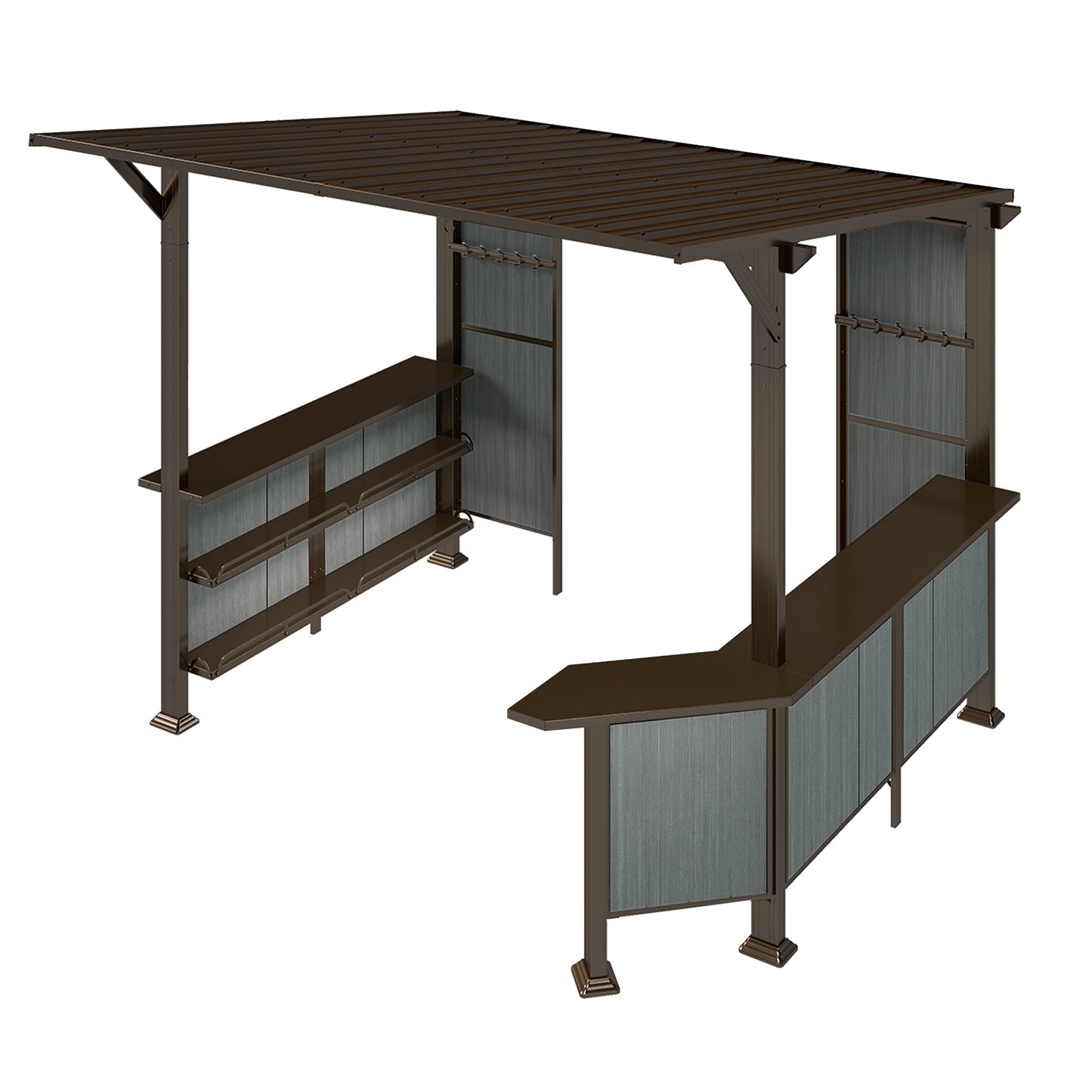 9x10 Hardtop Grill Gazebo and Outdoor BBQ Canopy