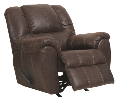 McGann Rocker Recliner in brown leather upholstery by Unique Piece Furniture on Tampa Home & Garden Store