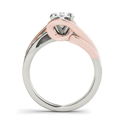 14k white & rose gold bypass shank diamond engagement ring 1 1/8 cttw Bids.com on Tampa Home & Garden Store