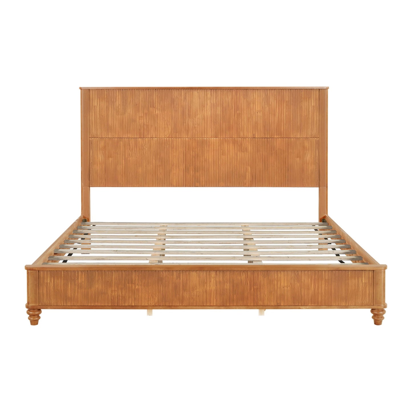 Solid Wood Platform Bed and the Tall Headboard