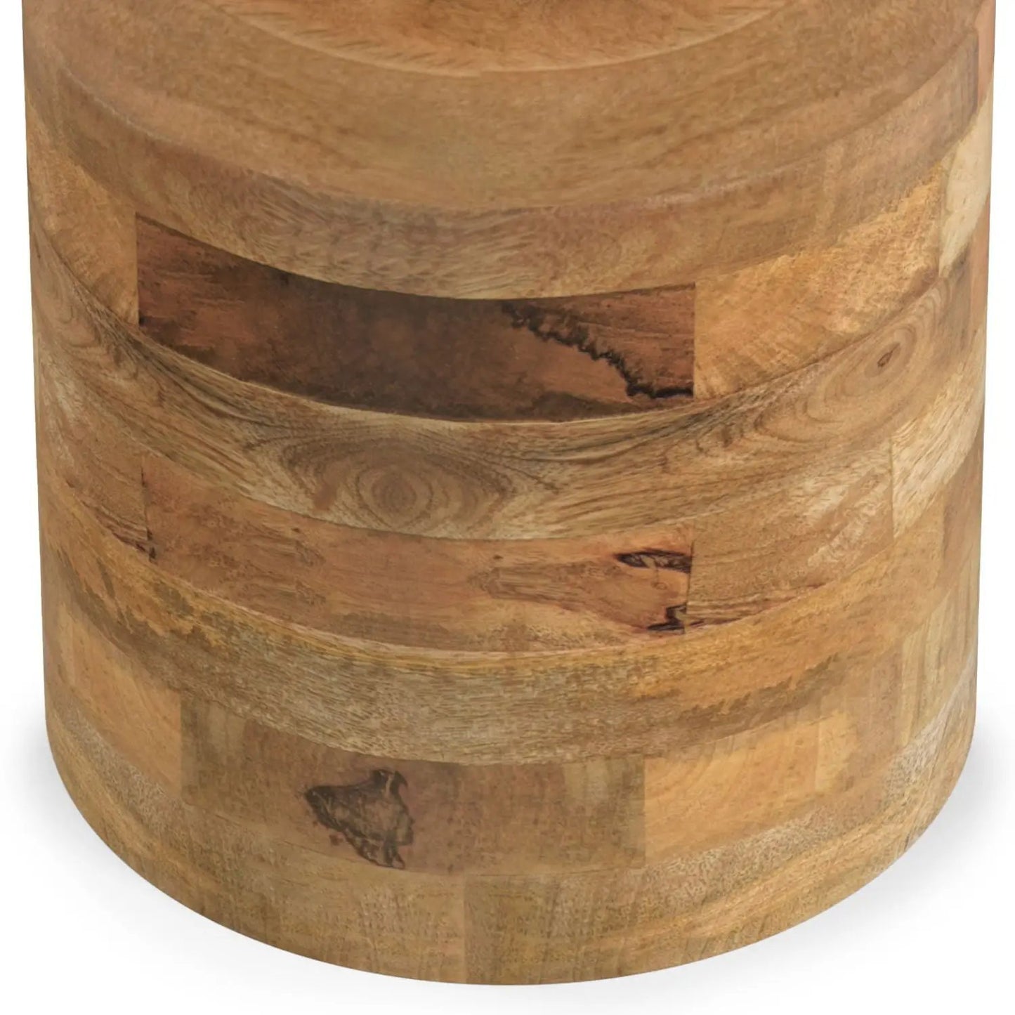 Haynes Handcrafted Wooden Accent Side Table
