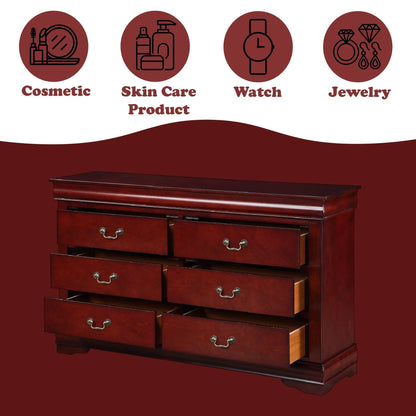 Dresser Louis Philippe Sleek Design in cherry wood with multiple drawers by Unique Piece Furniture on Tampa Home & Garden Store