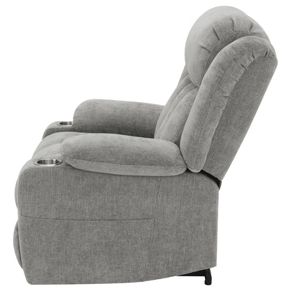 Beca power lift recliner with cupholders and USB charging, gray fabric, Unique Piece Furniture on Tampa Home & Garden Store