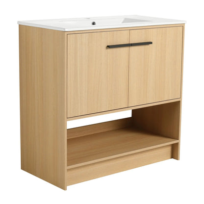 Modern Bathroom Vanity with Ceramic Sink