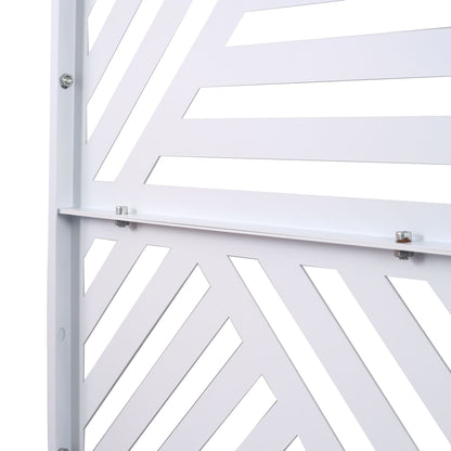 Freestanding Metal Privacy Screen and Stand