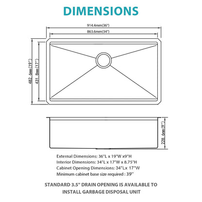 Stainless Steel Undermount Sink and Kitchen Prep
