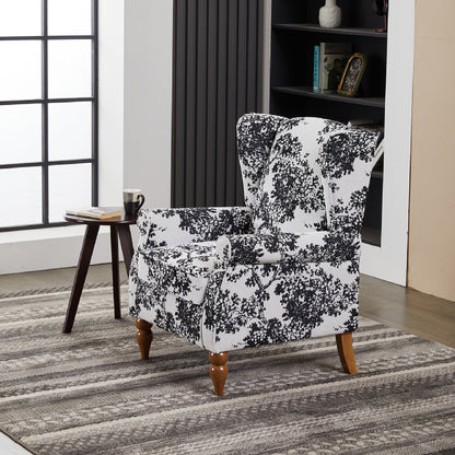 Vintage Rubberwood Coffee Table and Armchair Set
