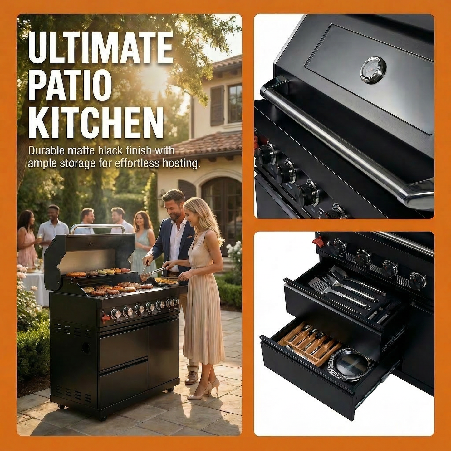 43 Inch Stainless Steel Professional Grill