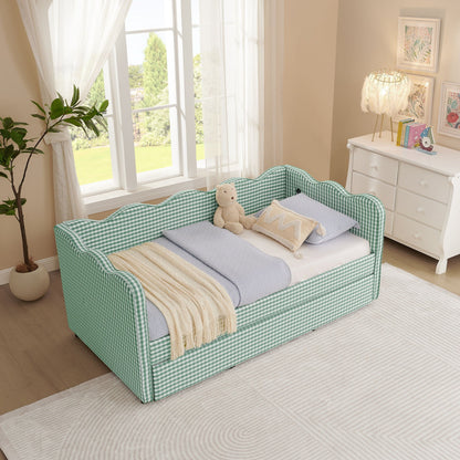 Gingham Wave Daybed And Usb Charging Port