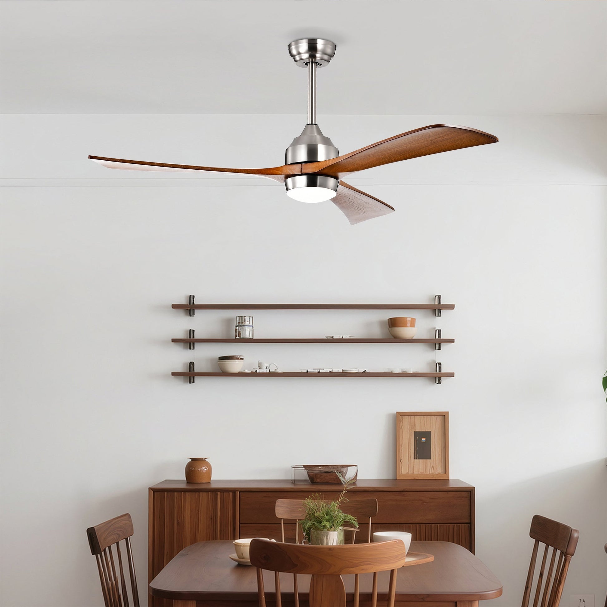 52-inch solid wood blade ceiling fan with lights and remote by HouseOfZazla on Tampa Home & Garden Store