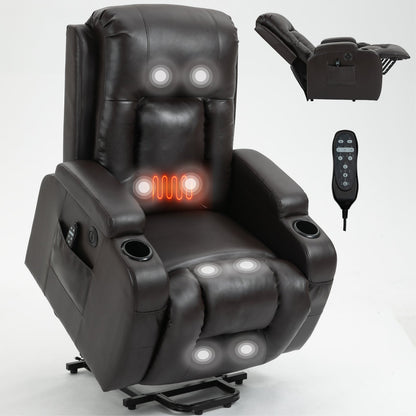 Thick Power Lift Recliner Chair and Footrest