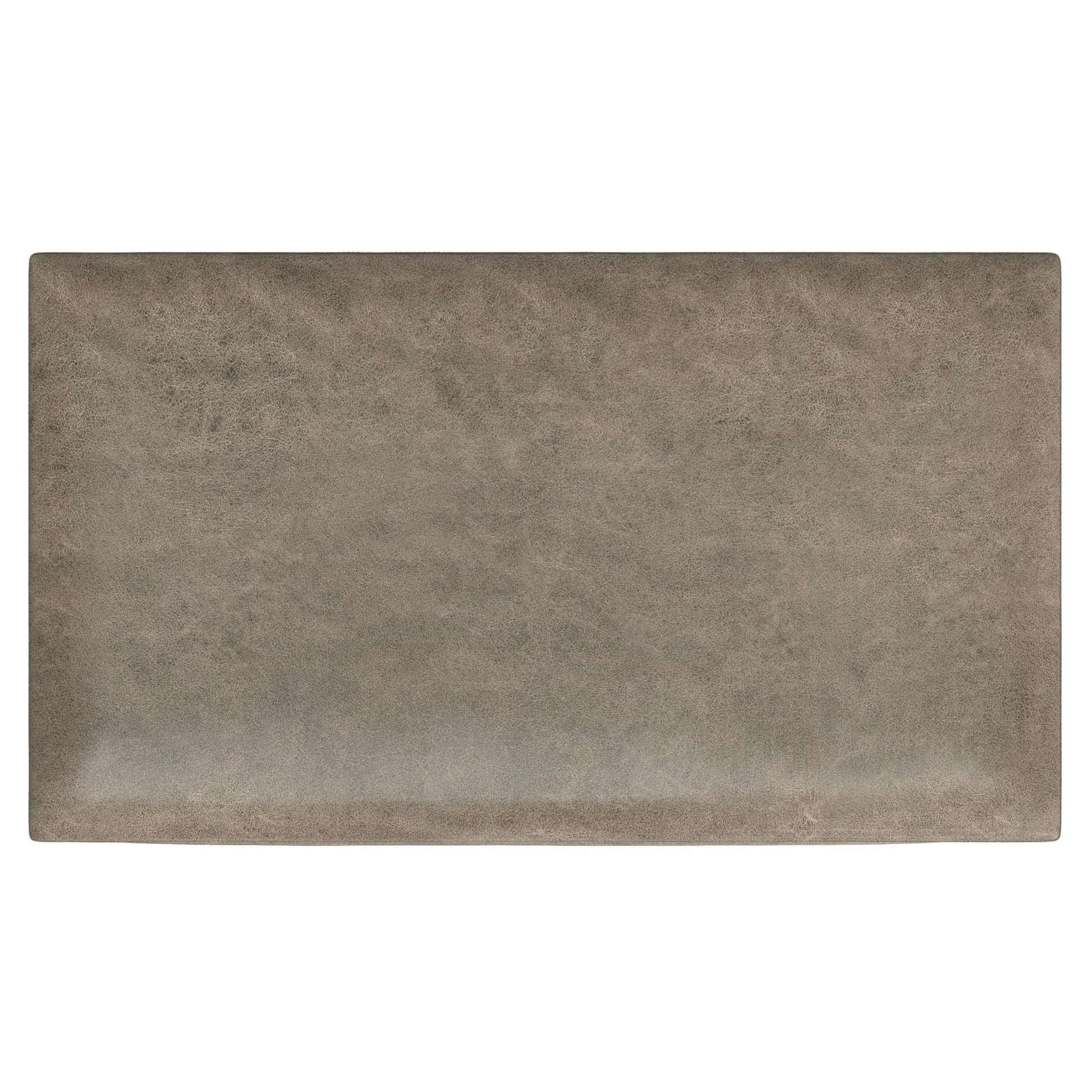 Owen multifunctional square coffee table storage ottoman in distressed brown faux leather on Tampa Home & Garden Store