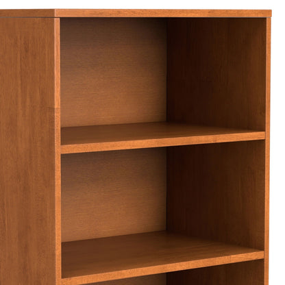 HouseOfZazla adjustable bookcase with storage and wood shelves on Tampa Home & Garden Store
