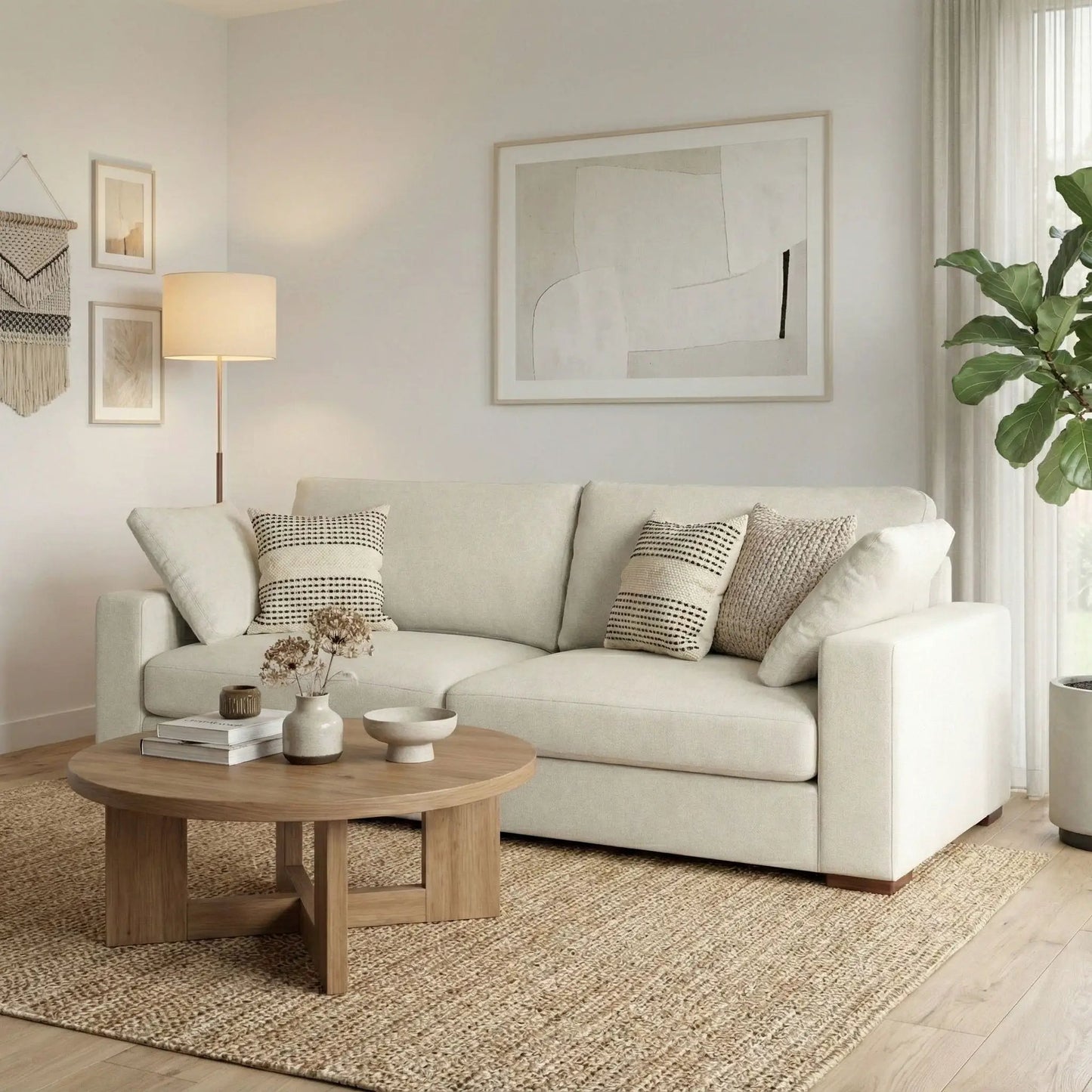 Charlie Deep Seater Sofa With Plush Seats