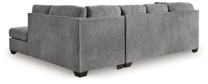 Marleton stationary sectional sofa gray fabric four-seat from Unique Piece Furniture on Tampa Home & Garden Store