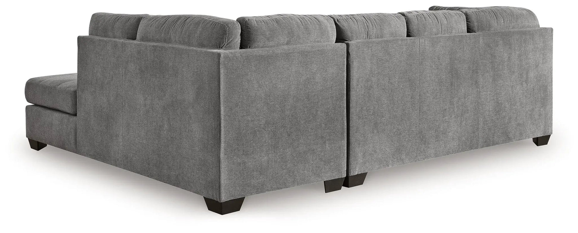Marleton Sleeper Sectional gray fabric sofa by Unique Piece Furniture with plush cushions on Tampa Home & Garden Store