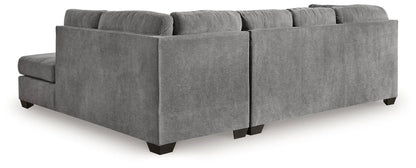 Marleton Sleeper Sectional gray fabric sofa by Unique Piece Furniture with plush cushions on Tampa Home & Garden Store