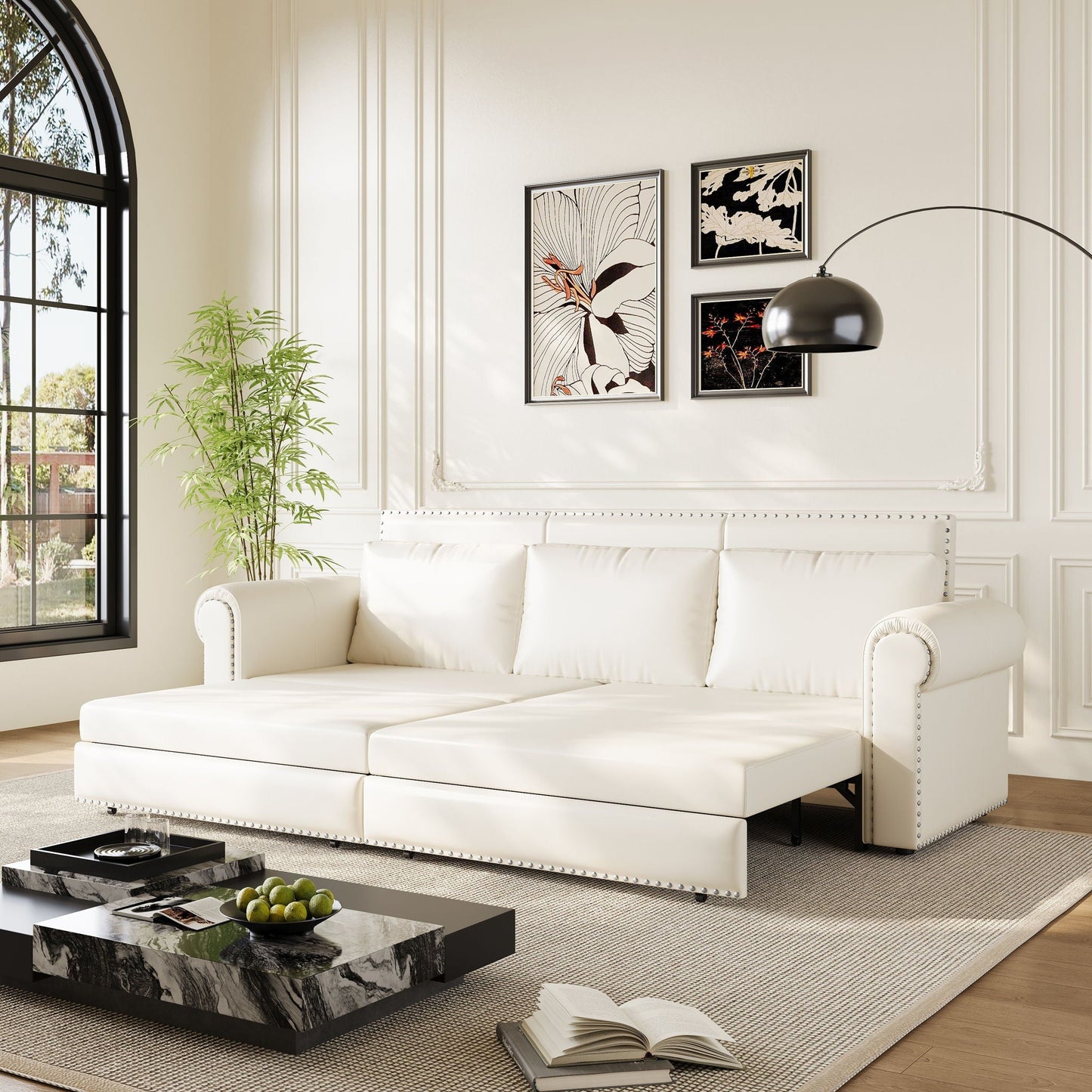 Chesterfield and convertible sleeper sofa