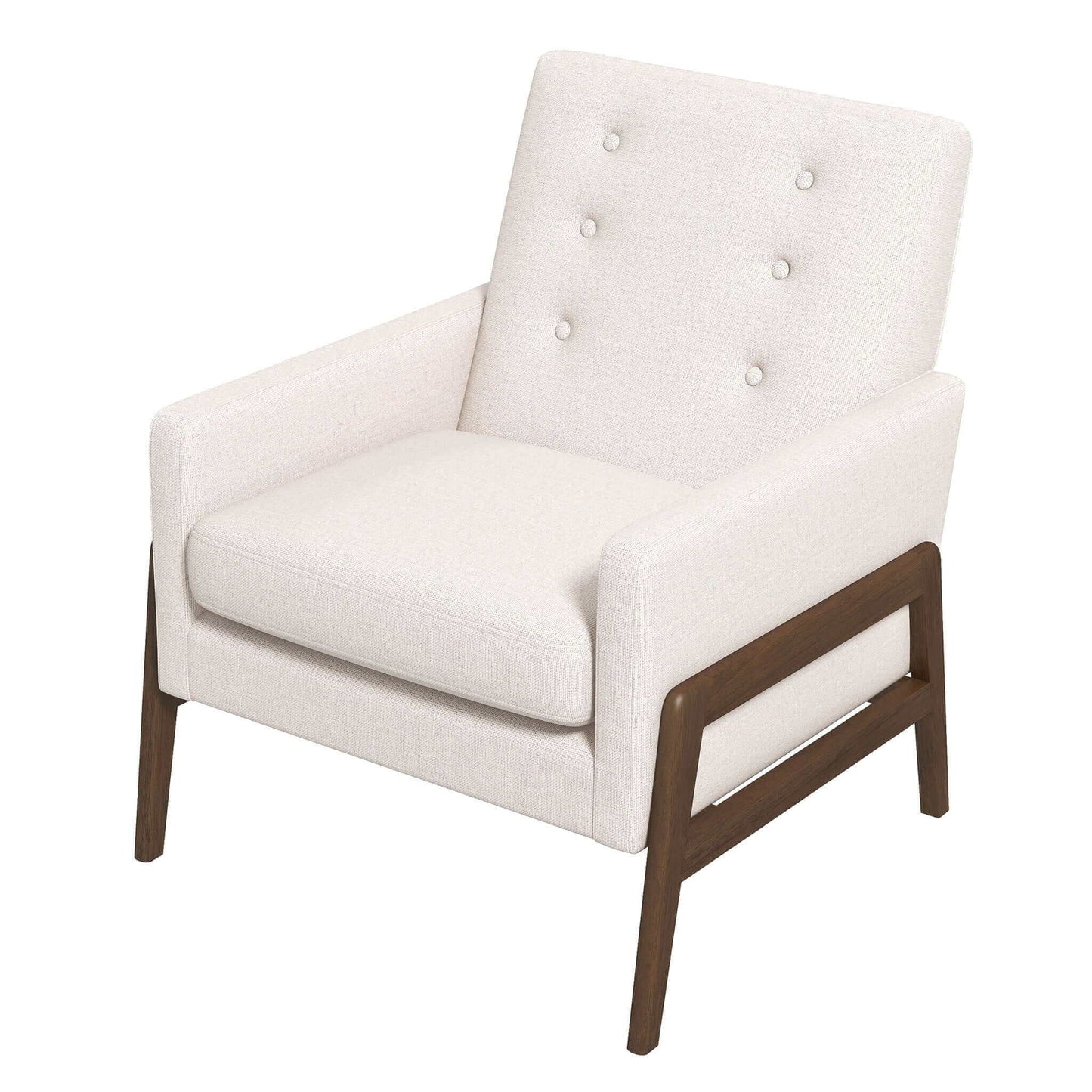 Cole Solid Wood Lounge Chair Mid Century Modern