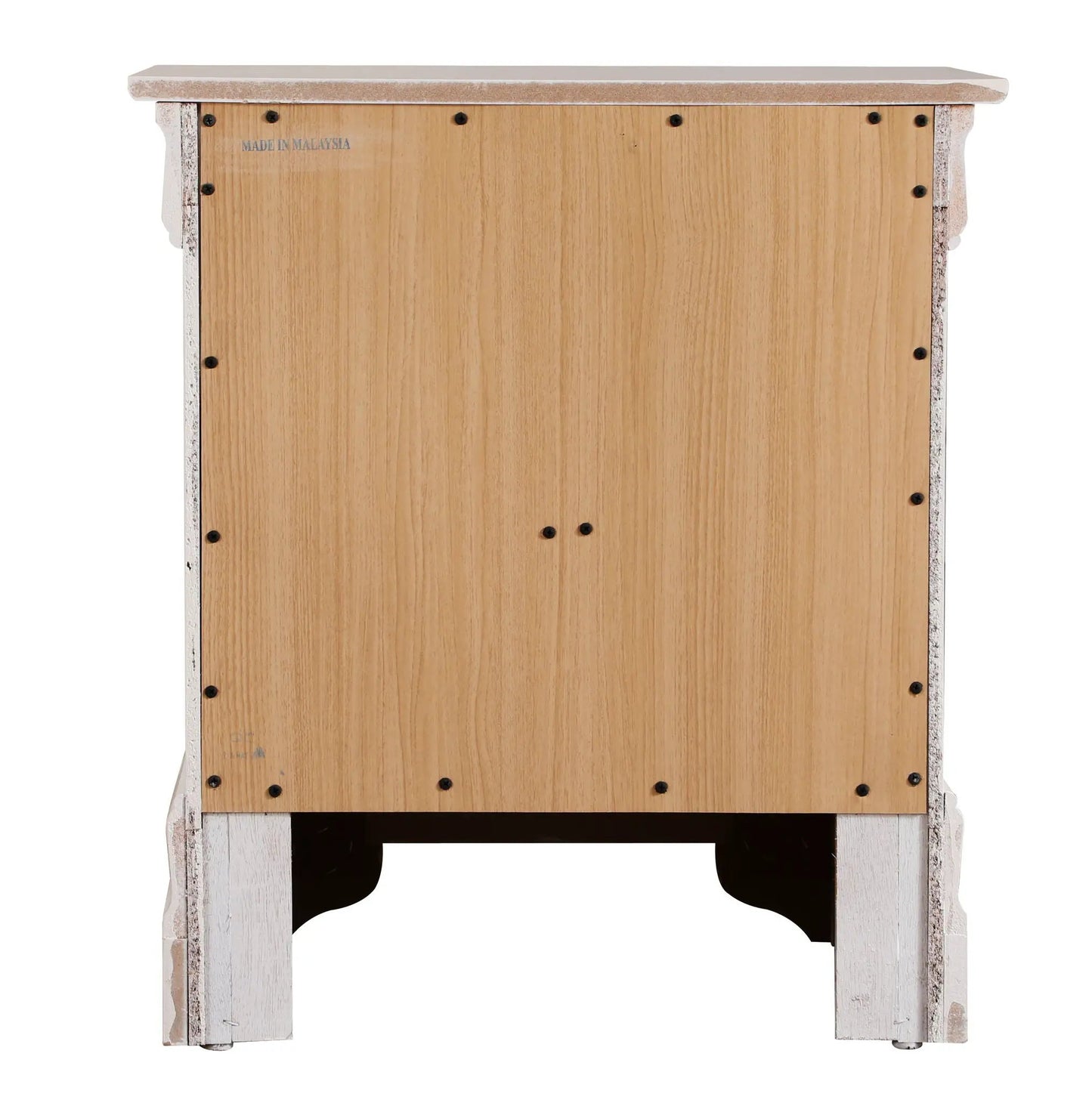 Traditional Nightstand Carved Bases and Curves