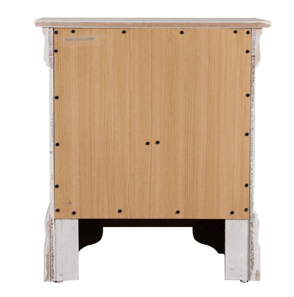 Traditional Nightstand Carved Bases and Curves