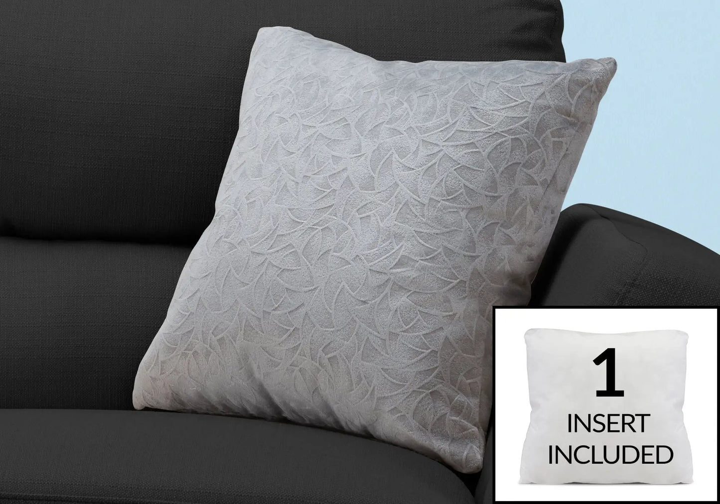 Square Pillow with Included Insert Hypoallergenic