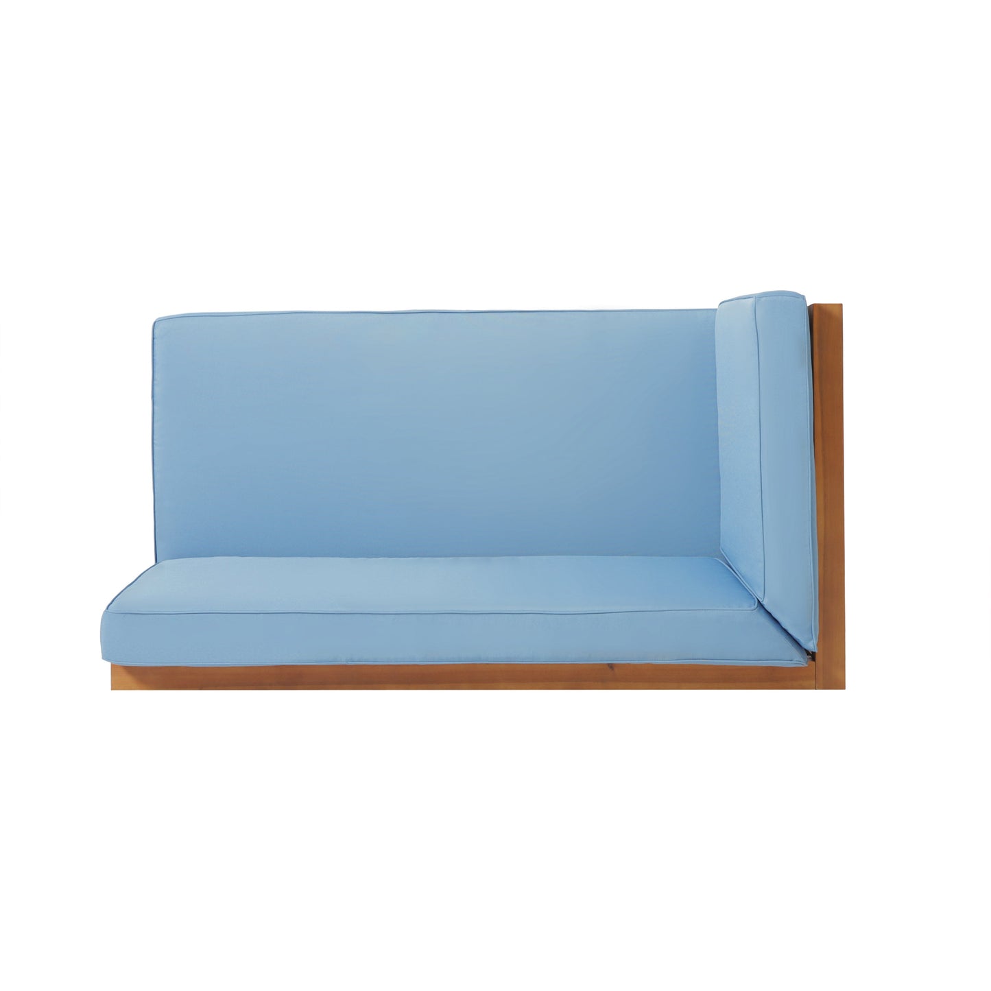 Brava X-Back 4-Piece Sofa Set blue outdoor sofa by HouseOfZazla with wood frame on Tampa Home & Garden Store