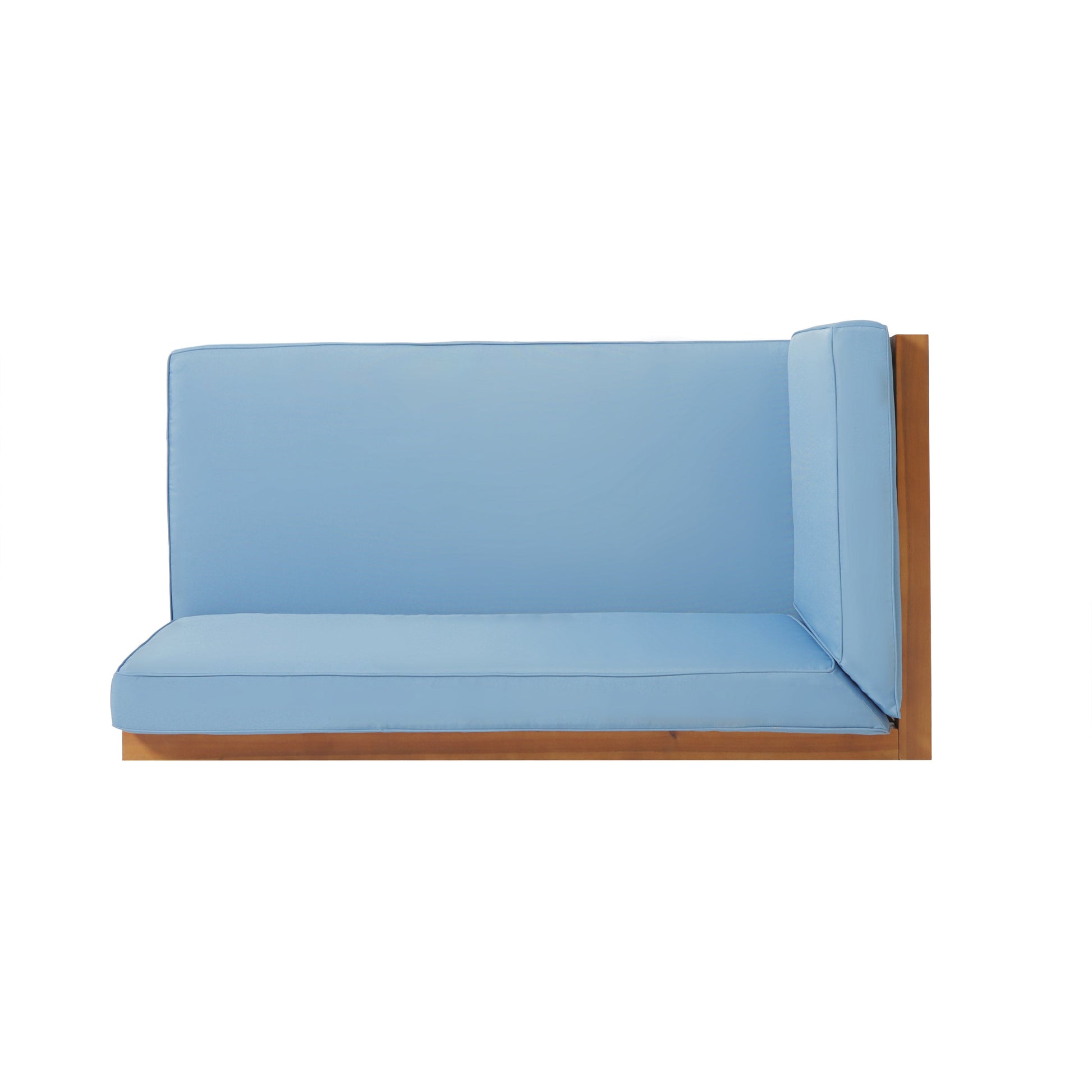 Brava X-Back 4-Piece Sofa Set blue outdoor sofa by HouseOfZazla with wood frame on Tampa Home & Garden Store