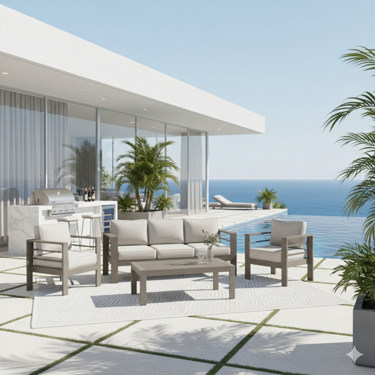 Heavy Duty Patio Set And The Thick Soft Cushions