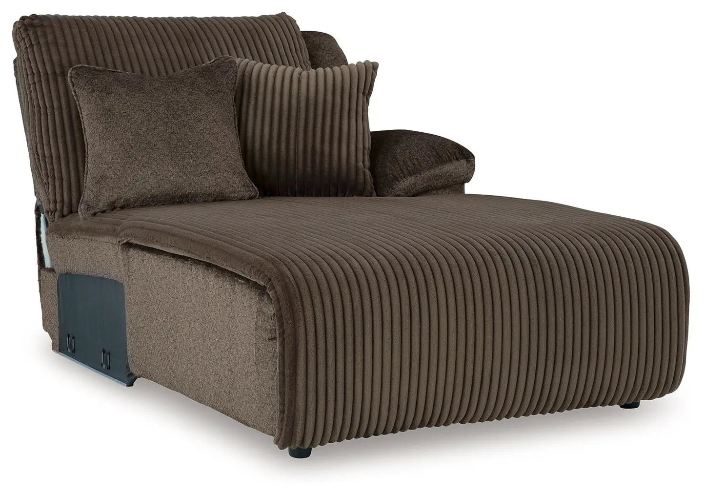 Top Tier Corduroy Reclining Sectional with Chaise