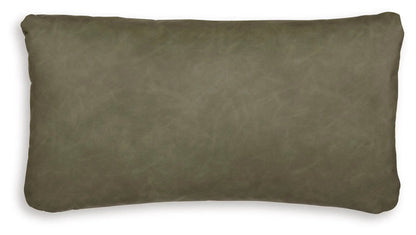 Danvale Pillow Set of 4 Caramel Faux Leather