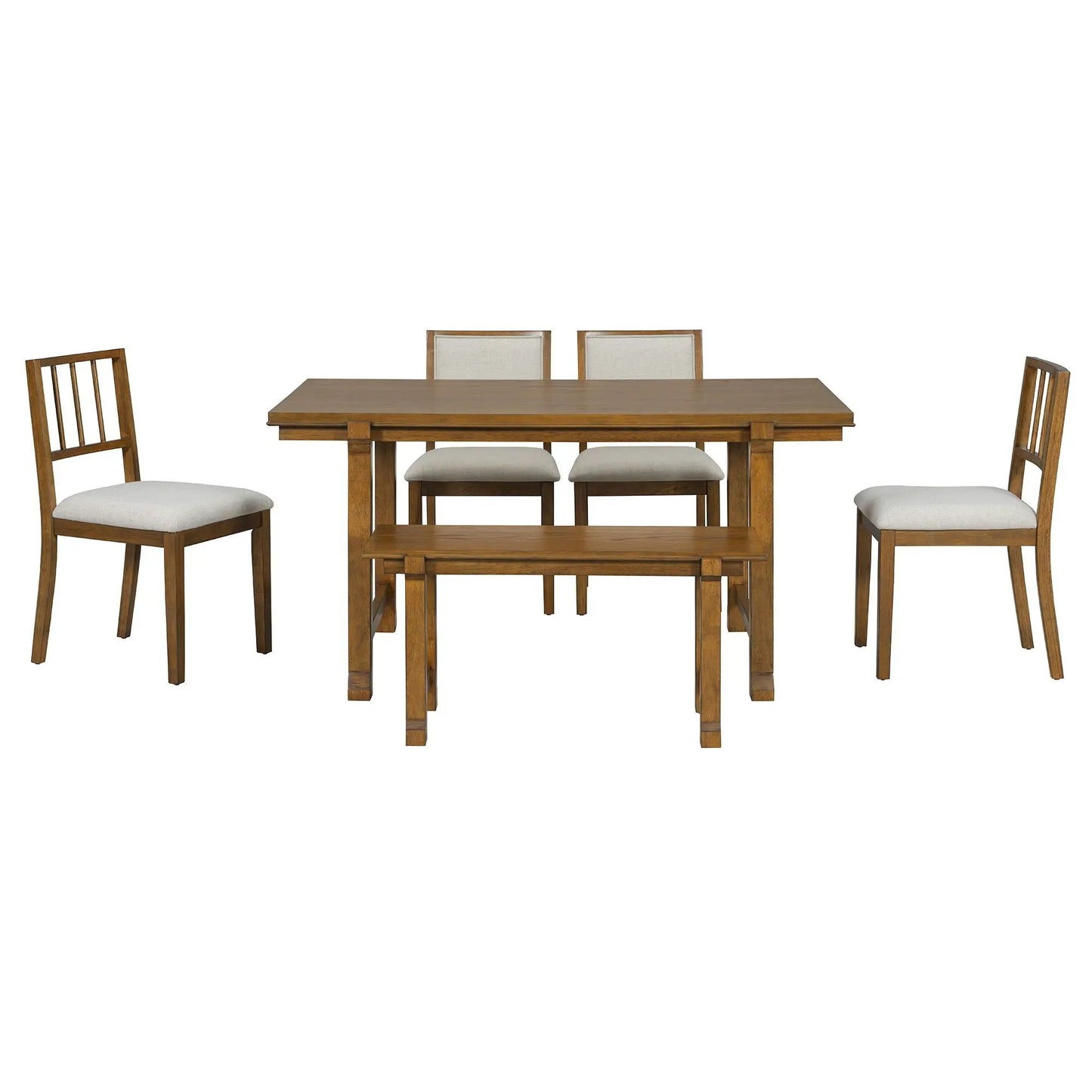Six Piece Kitchen and Dining Room Furniture Set