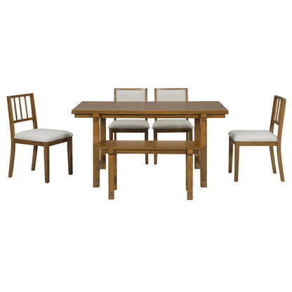 Six Piece Kitchen and Dining Room Furniture Set