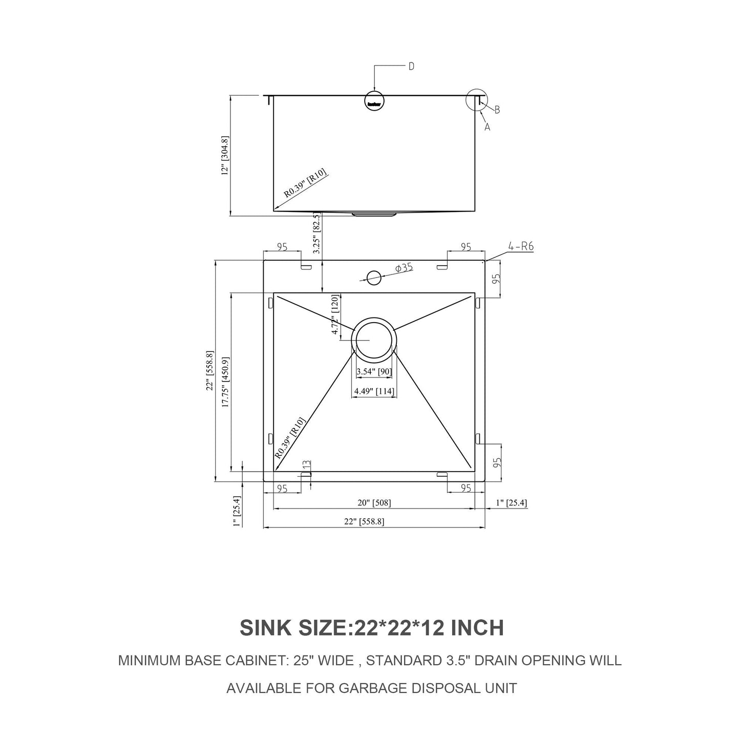 Topmount Brushed Stainless Steel Kitchen Sink