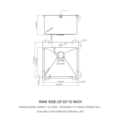 Topmount Brushed Stainless Steel Kitchen Sink