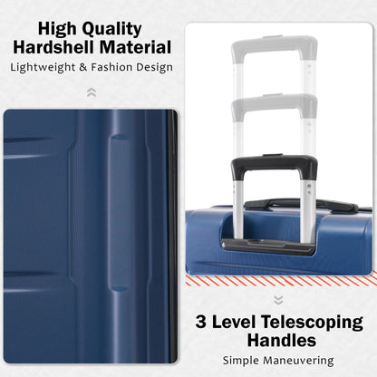 HouseOfZazla luggage set 2pc ABS hard-shell, 20in & 28in expandable spinners TSA lock on Tampa Home & Garden Store