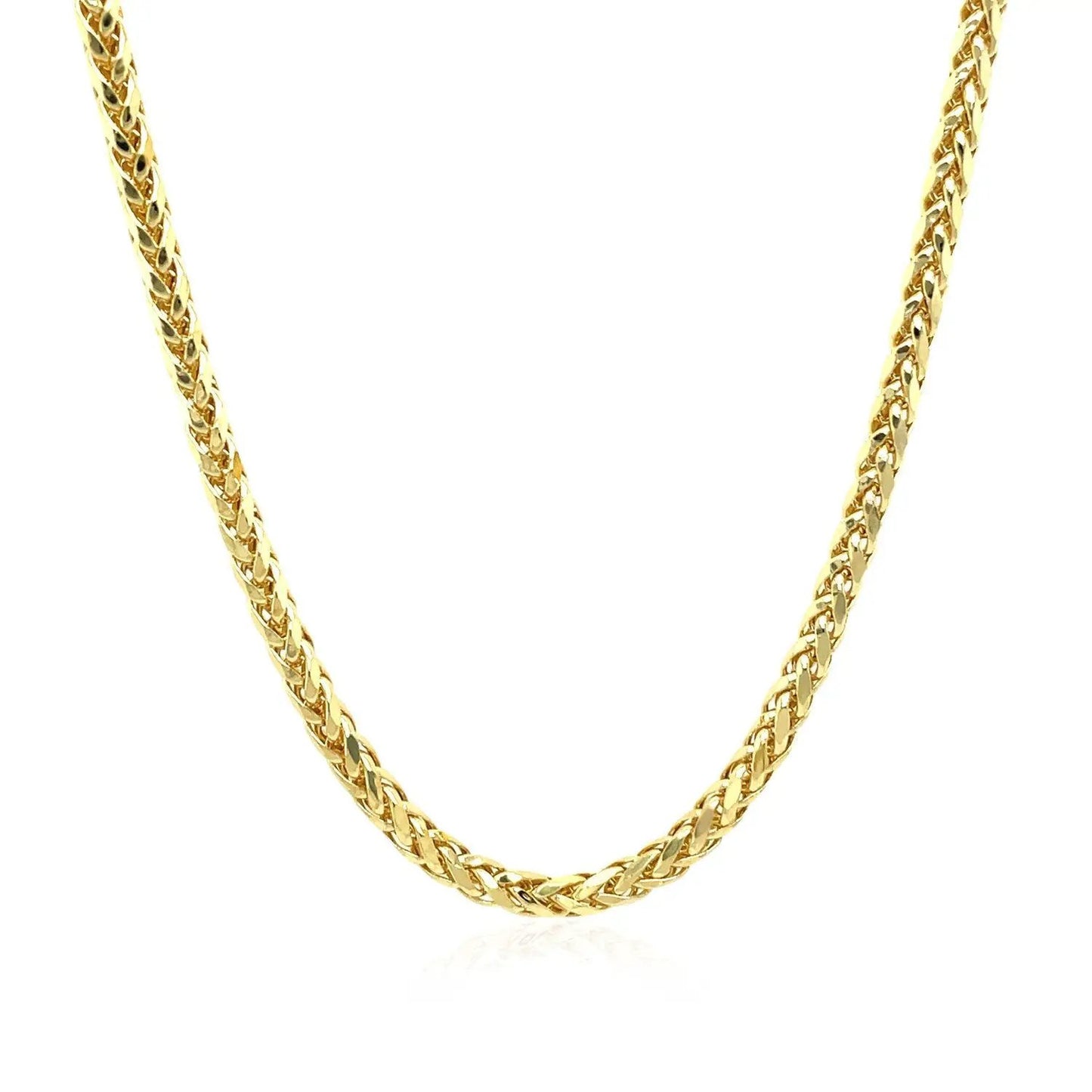 2.7mm 14k yellow gold lite diamond-cut round Franco chain necklace Bids.com on Tampa Home & Garden Store